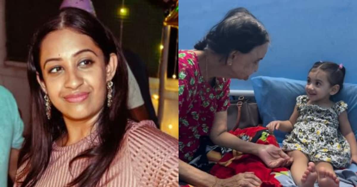 'ഈ കോമ്പാ ഞാൻ മിസ് ചെയ്യുന്നു'; മകളും മുത്തശ്ശിയുമായുള്ള വീഡിയോ പങ്കുവെച്ച് സൗഭാഗ്യ