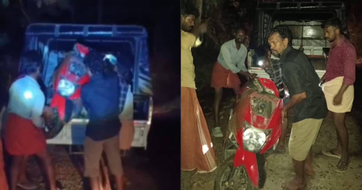 തിരുവനന്തപുരം പാലോട് കാട്ടാന ആക്രമണം; റോഡിൽ നിന്ന ഒറ്റയാൻ്റെ ആക്രമണത്തിൽ സ്‌കൂട്ടർ യാത്രികർക്ക്