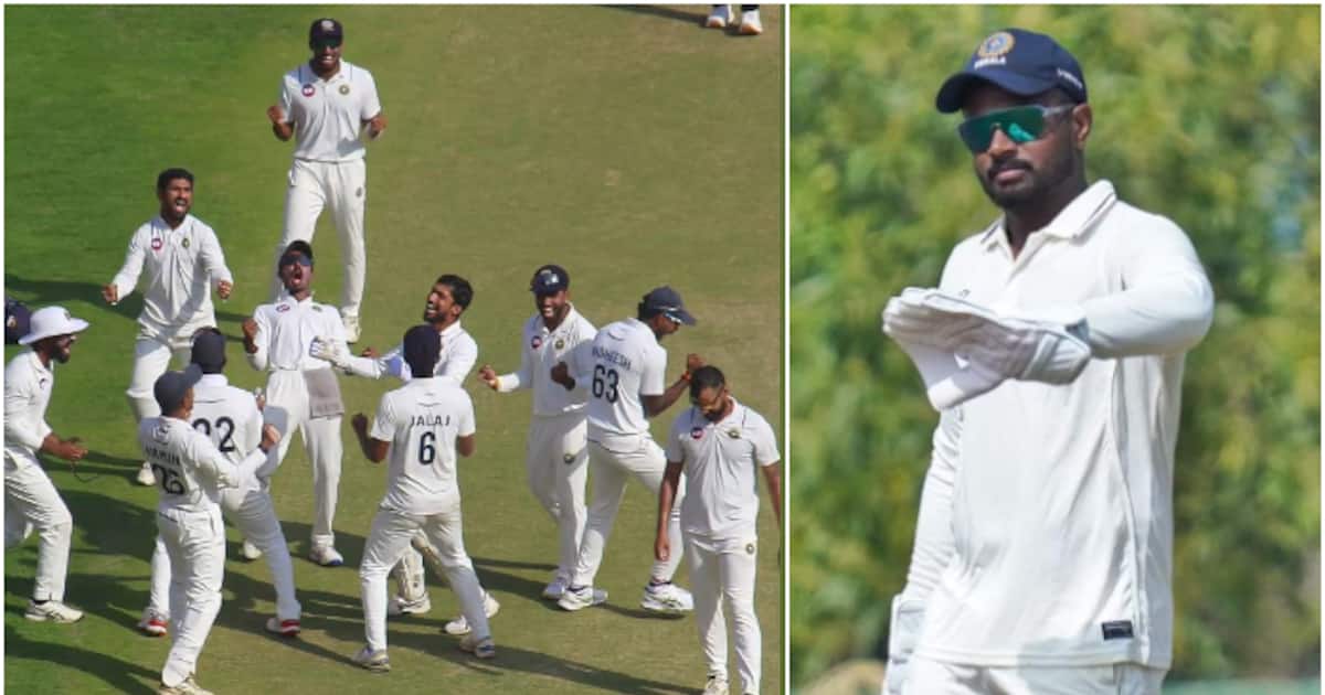 'അത് നമുക്കുള്ളതാണ്, കിരീടമുയര്‍ത്തൂ'; കേരളം രഞ്ജി ഫൈനലിലെത്തിയതിന് പിന്നാലെ സഞ്ജുവിന്റെ പ്രതികണം
