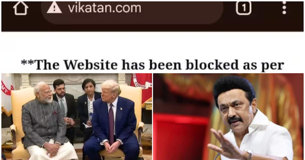 ട്രംപിന്‍റെ 'കൈവിലങ്ങി'ൽ മോദിയെ പരിഹസിച്ച കാർട്ടൂൺ, വികടനെ വിലക്കിയതിൽ വ്യാപക പ്രതിഷേധം; ഫാസിസമെന്ന്