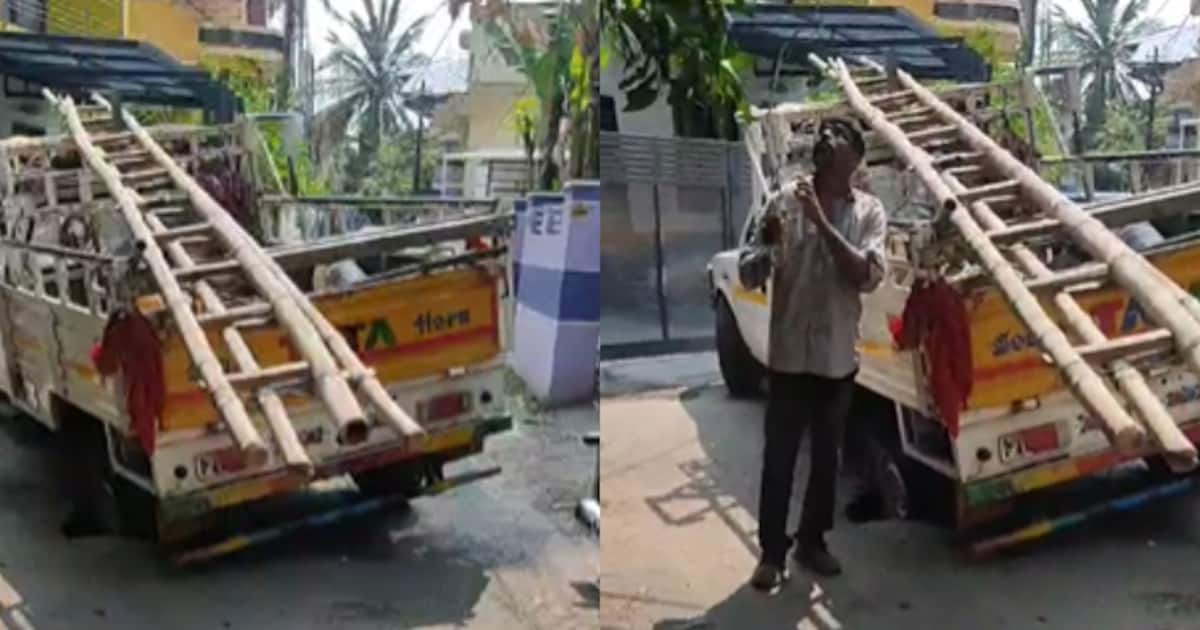 കെഎസ്ഇബിയുടെ വാഹനം നടുറോഡിൽ താഴ്ന്നു, ഇതുകണ്ട് വാട്ടര്‍ അതോറിറ്റിക്ക് 'ആശ്വാസം', നീണ്ട അലച്ചിൽ
