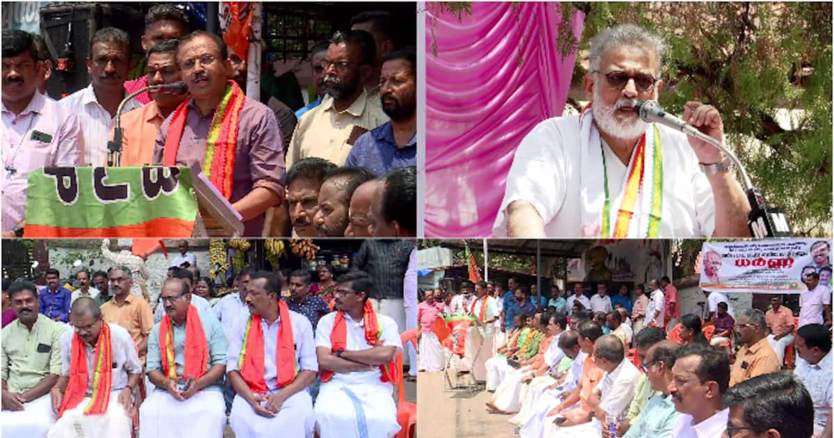 തുഷാര്‍ഗാന്ധി മഹാത്മാഗാന്ധിയെ വിറ്റ് കാശാക്കുന്നു, ഗാന്ധികുടുംബത്തിൽ ജനിച്ചവര്‍ മഹാത്മാവാകില്ല :വിമുരളീധരന്‍