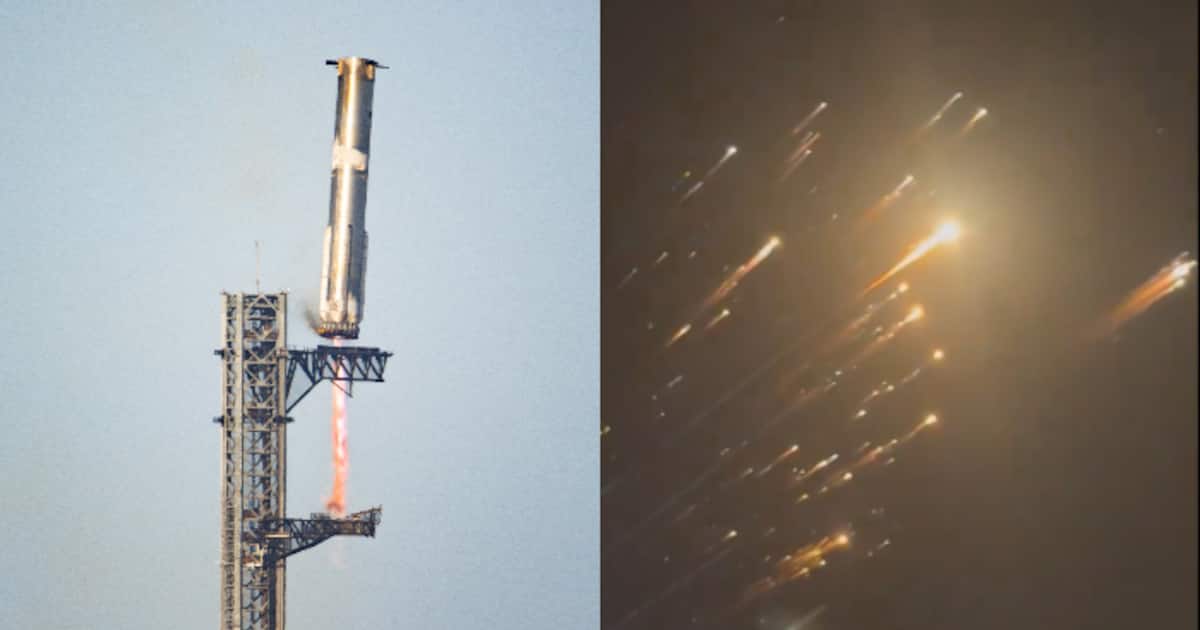 സ്റ്റാര്‍ഷിപ്പ് എട്ടാം പരീക്ഷണം: മൂന്നാംവട്ടവും ബൂസ്റ്റര്‍ ക്യാച്ച് വിജയം, ഷിപ്പ് പൊട്ടിത്തെറിച്ചു