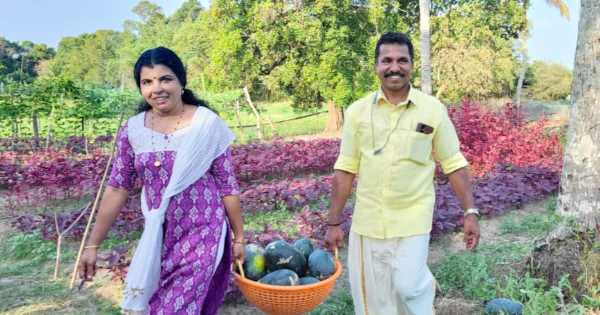 സ്റ്റേഷനിൽ എസ് ഐ, ‍ഡ്യൂട്ടി സമയം കഴിഞ്ഞാല്‍ വയലില്‍, പിന്നെ 'അസൽ കർഷൻ';