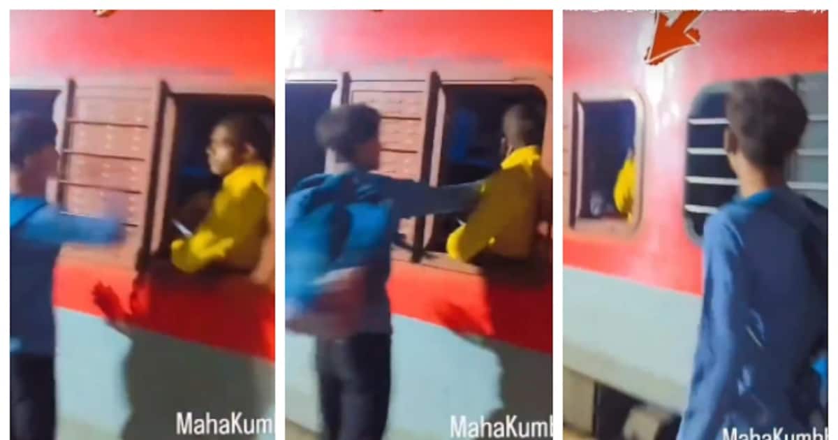 ട്രെയിനിൽ ഇരിക്കുന്നയാളുടെ മുഖത്ത് അടിച്ച് യൂട്യൂബർ; വീഡിയോ വൈറൽ, അറസ്റ്റ് പക്ഷേ, ആള്