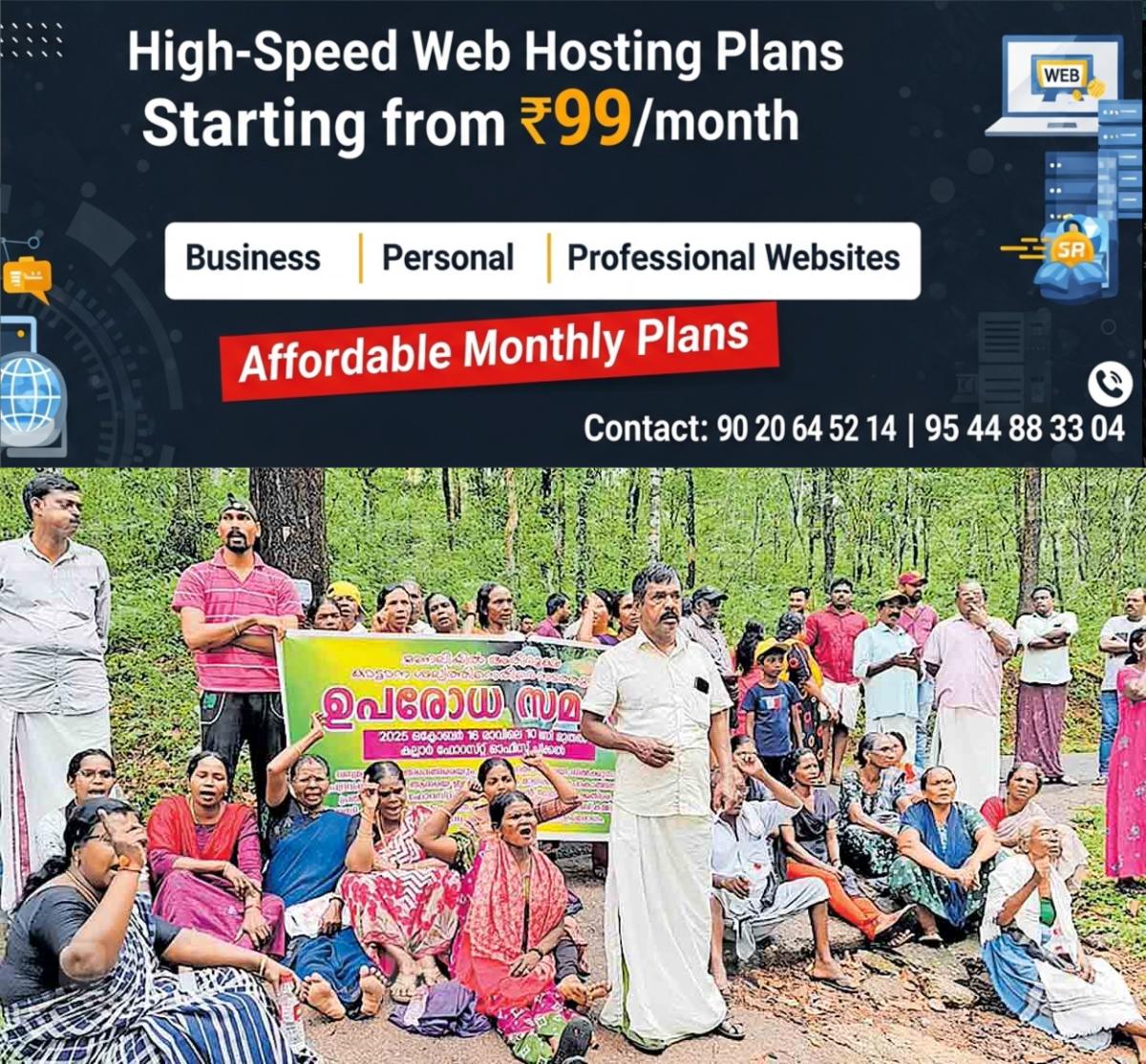 newskerala.net_1761736450_thiruvananthapuram-elephant-relocation-protest-vithura