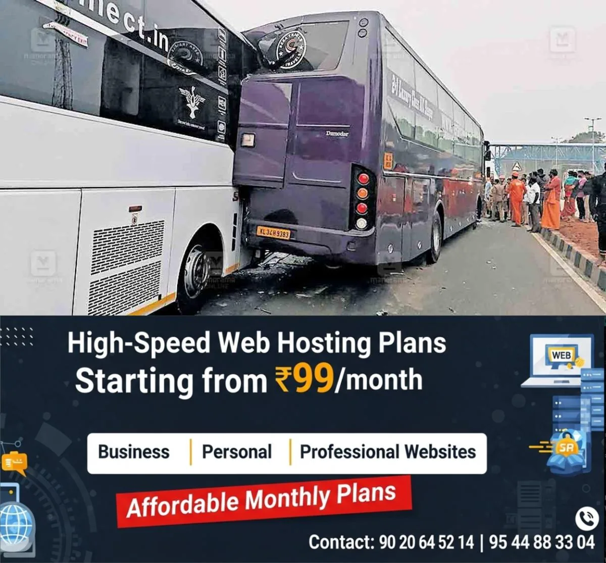 newskerala.net_1767174744_palakkad-long-distance-buses-accident-national-highway-chandranagar