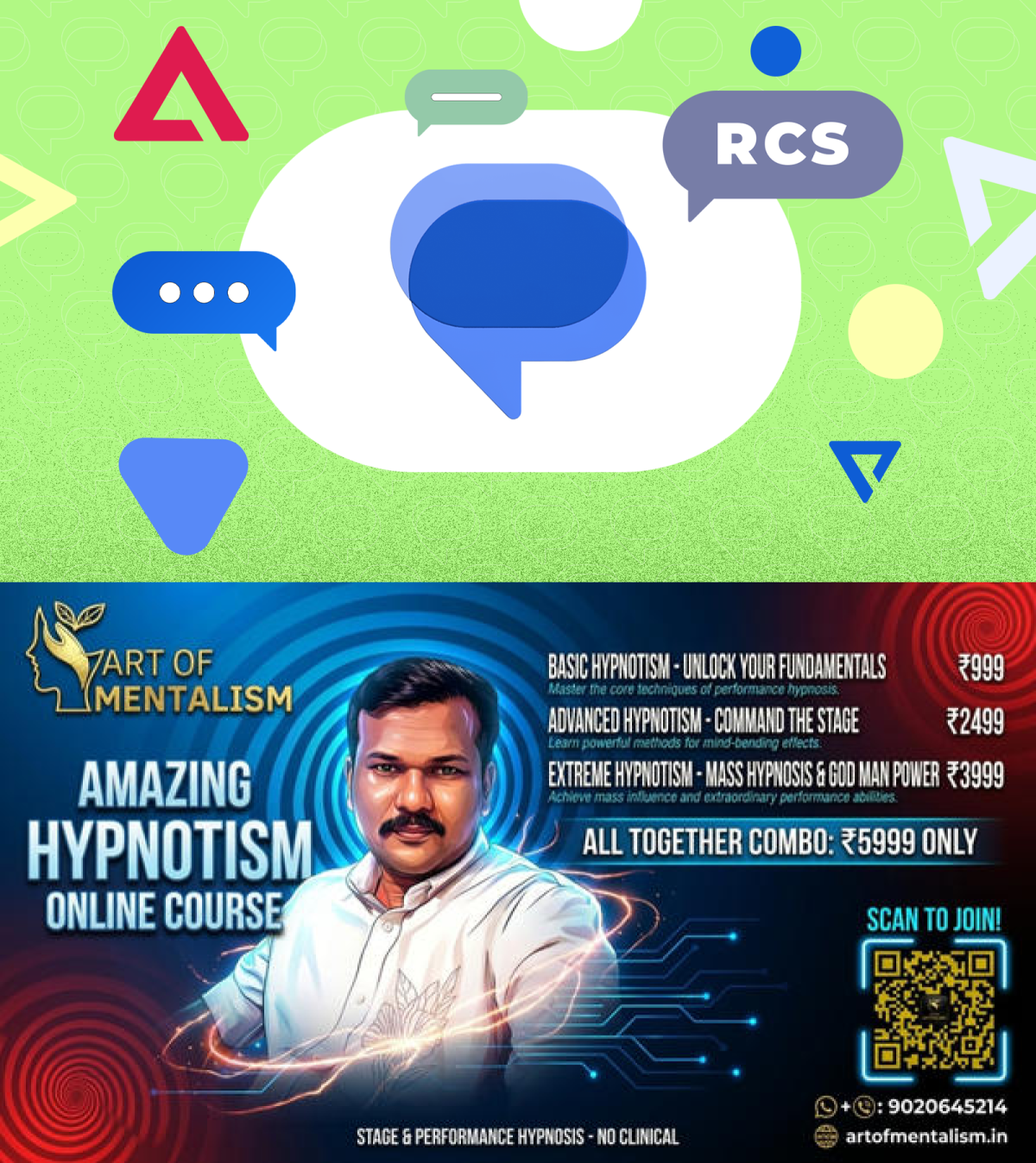 newskerala.net_1778969585_the-google-messages-logo-surrounded-by-colorful-abstract-shapes-and-an-rcs-chat-bubble-on-a-green-ba
