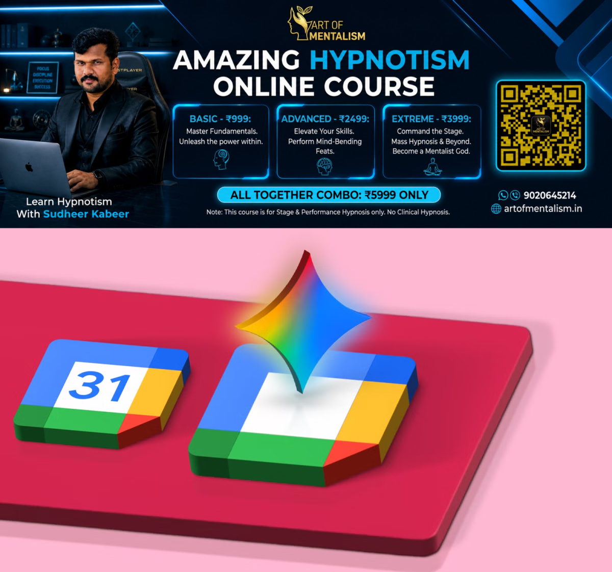 newskerala.net_1781379925_a-3d-illustration-of-google-calendar-logo-with-a-glowing-gemini-icon-floating-above-it