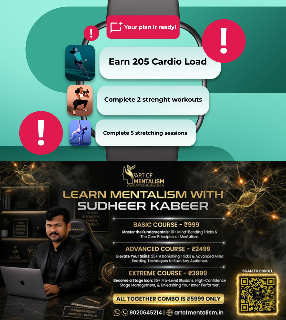 newskerala.net_1781562611_fitbit-coach-ai-workout-plan-on-a-smartwatch-with-warning-icons