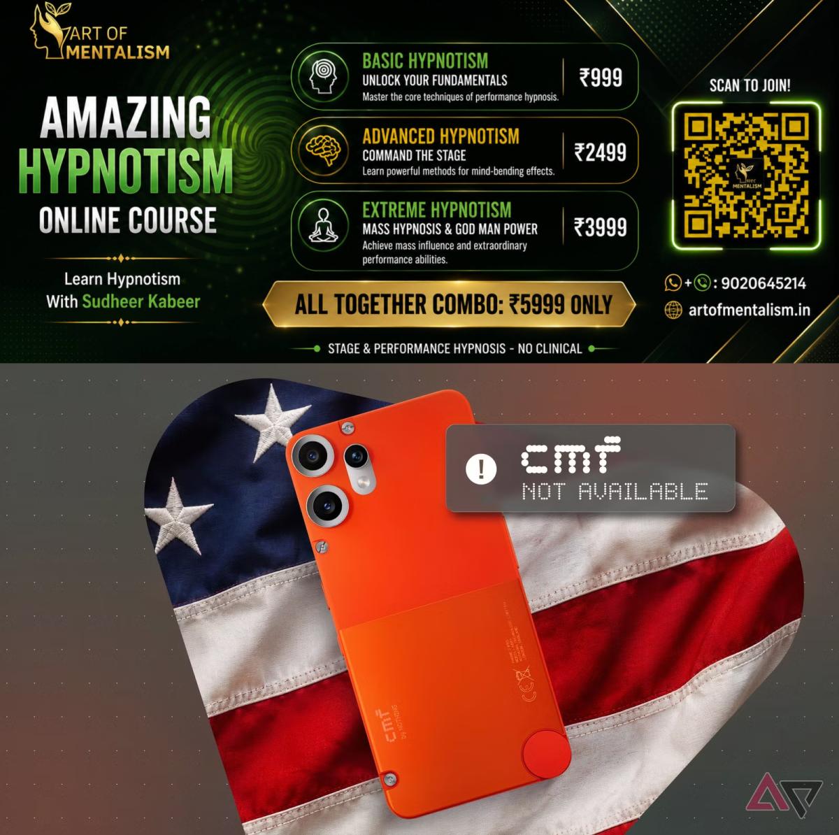 newskerala.net_1782684486_an-orange-cmf-phone-lies-on-a-u-s-flag-with-a-cmf-not-available-warning