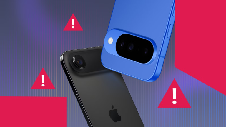 a-blue-google-pixel-10-and-a-black-iphone-air-with-several-warning-signs-around-them.png