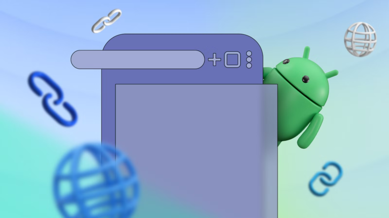 android-mascot-peeking-from-behind-a-browser-window-with-link-icons-around-it.png