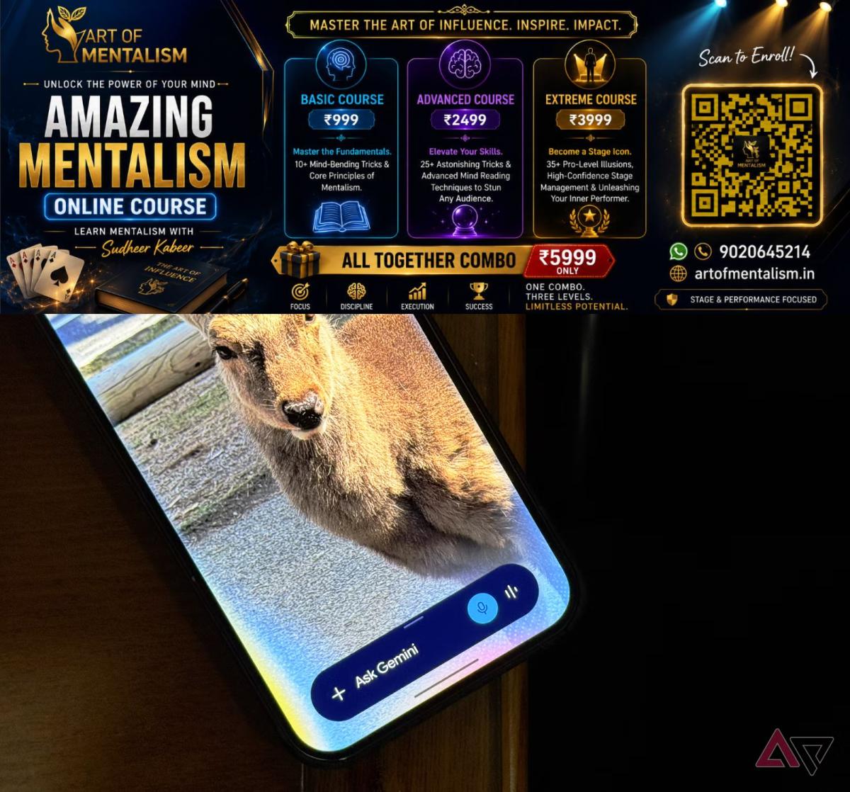 newskerala.net_1782880928_google-gemini-on-lock-screen-with-a-deer-as-a-wallpaper