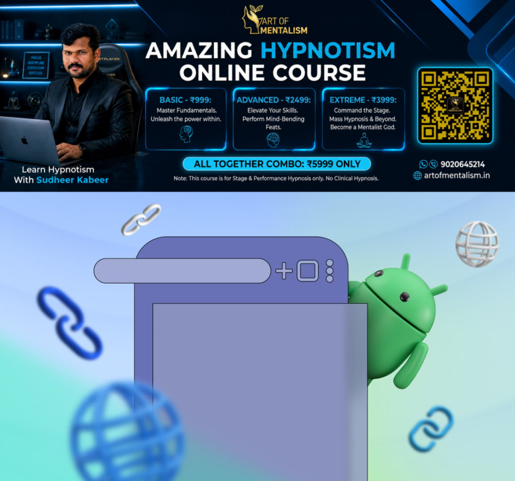 newskerala.net_1783366087_android-mascot-peeking-from-behind-a-browser-window-with-link-icons-around-it