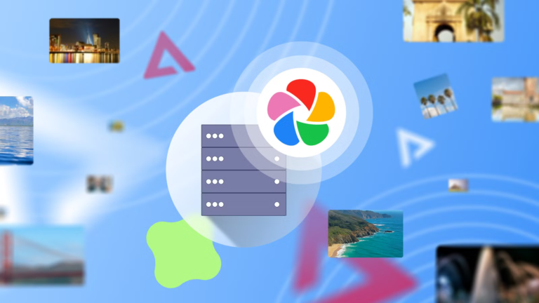 the-immich-logo-and-a-self-hosted-server-surrounded-by-floating-photos.png