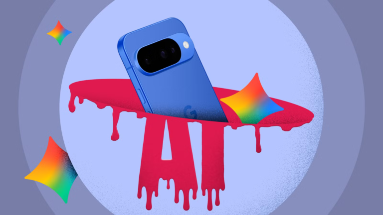 google-pixel-phone-sinking-into-a-melting-ai-logo-with-gemini-icons-around-it.png