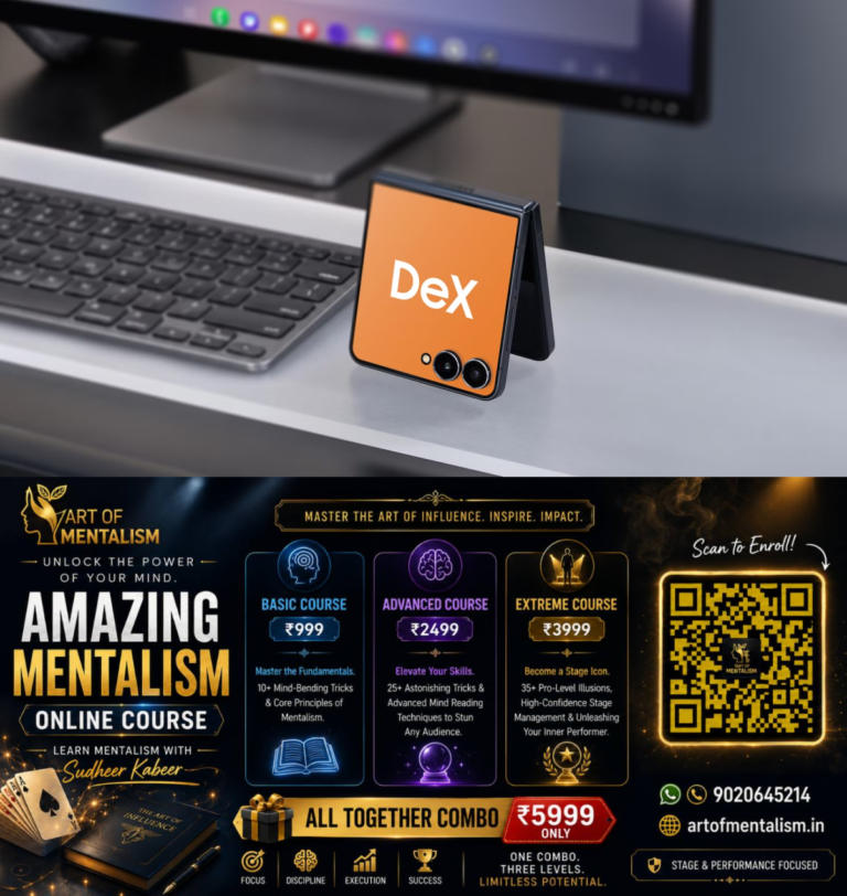 newskerala.net_1786365725_samsung-galaxy-z-flip-with-dex-on-its-cover-screen-next-to-a-keyboard-and-monitor