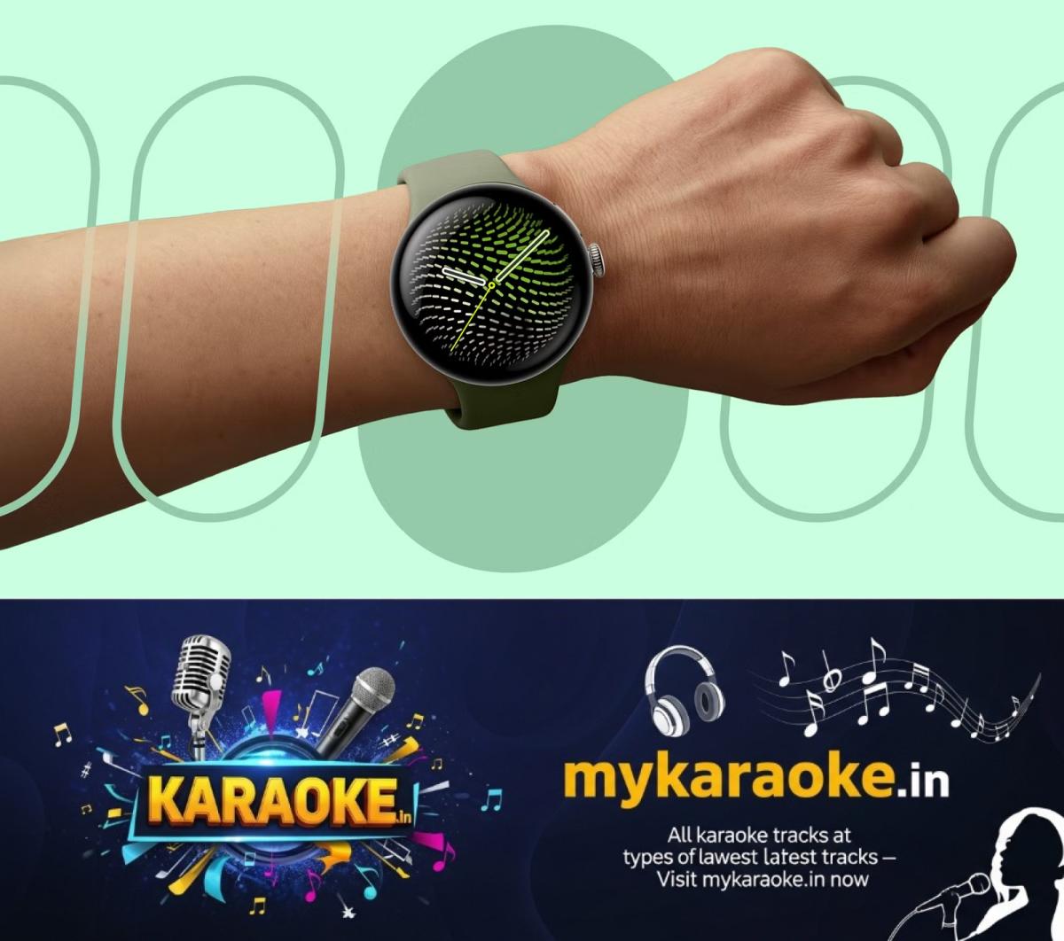 newskerala.net_1787826127_google-pixel-watch-5-on-a-wrist-against-a-green-abstract-background
