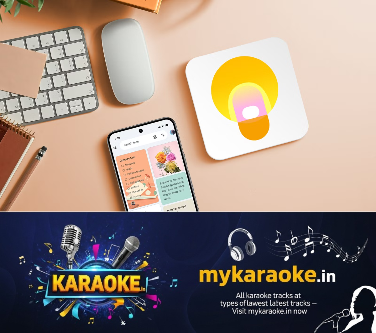 newskerala.net_1789609210_google-keep-app-on-a-smartphone-beside-the-google-keep-icon-on-a-desk
