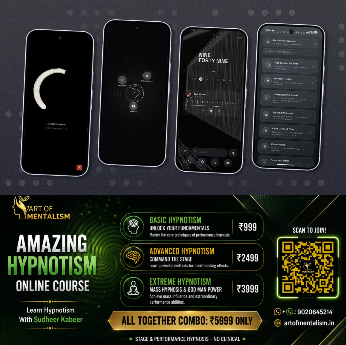 newskerala.net_1790251446_four-android-phones-showing-different-ikigai-launcher-screens