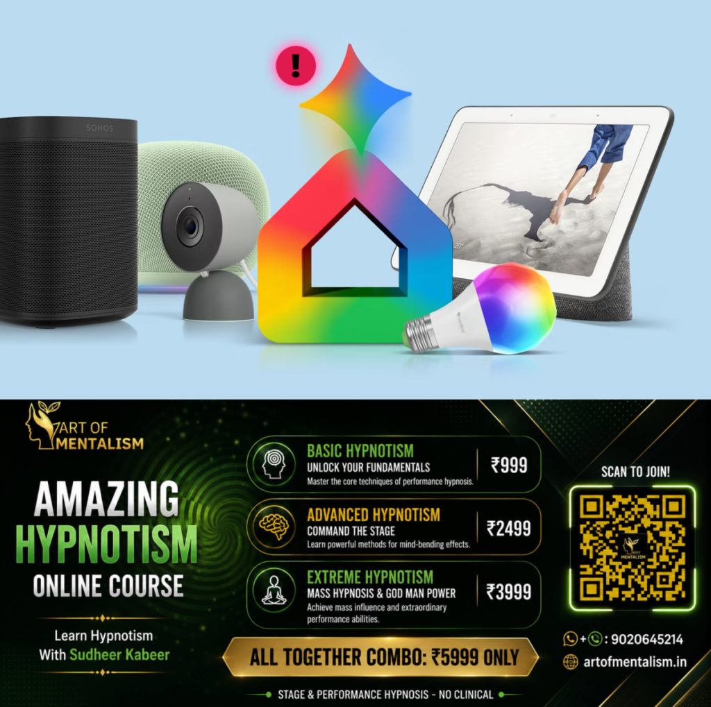 newskerala.net_1790832847_google-smart-home-devices-with-gemini-and-google-home-icons-and-an-alert-symbol