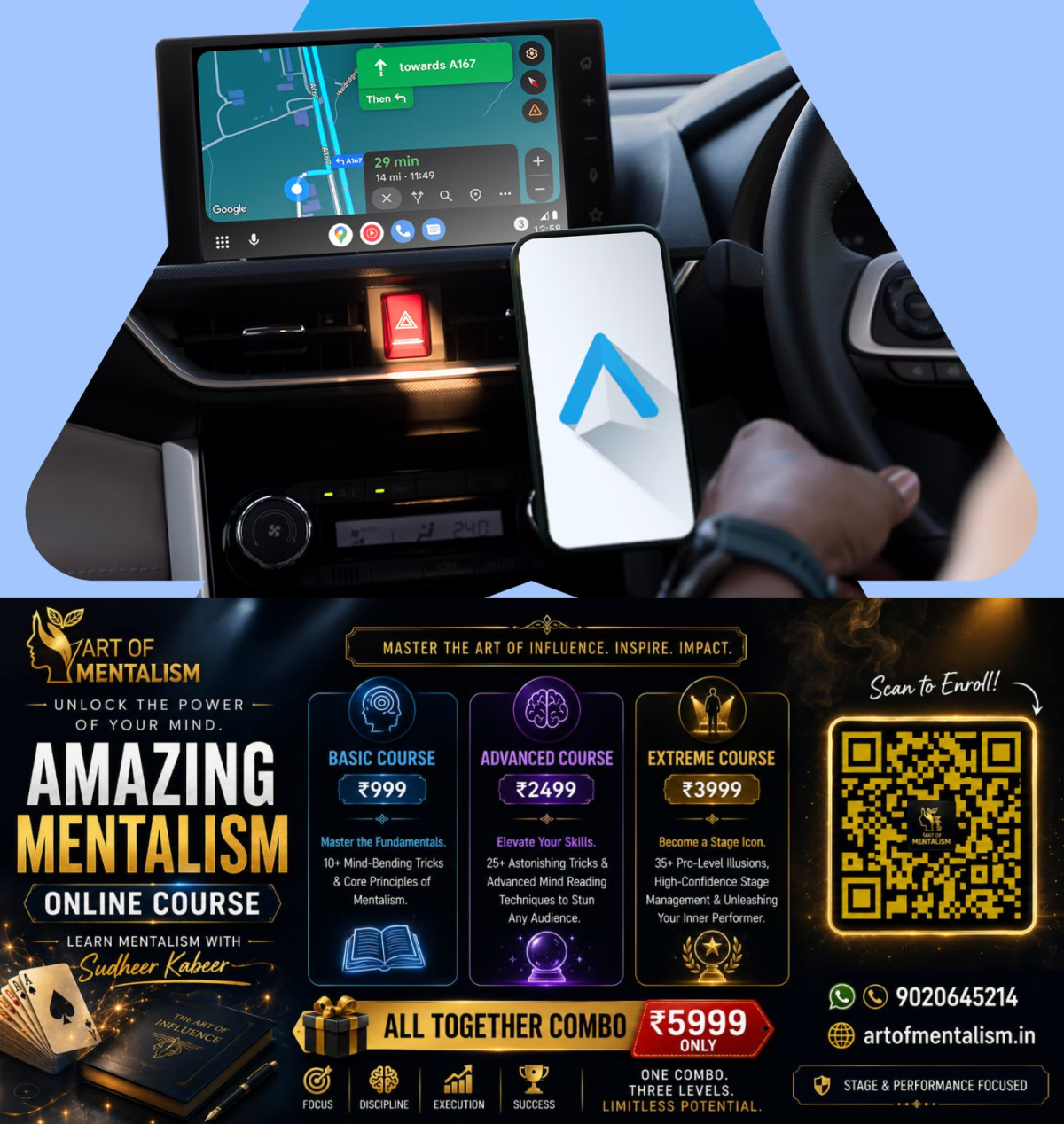 newskerala.net_1792436719_driver-using-android-auto-navigation-while-keeping-a-hand-on-the-steering-wheel