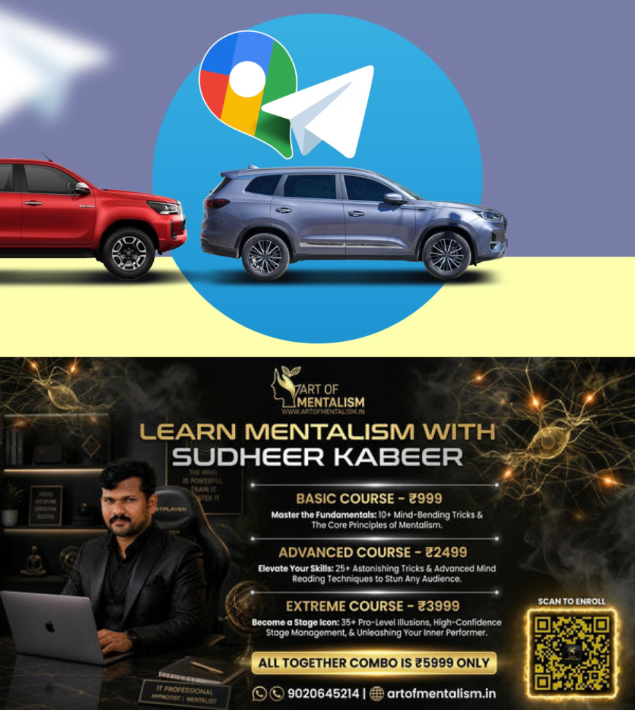 newskerala.net_1792525887_two-cars-driving-in-a-convoy-under-a-google-maps-and-telegram-logo-above-them