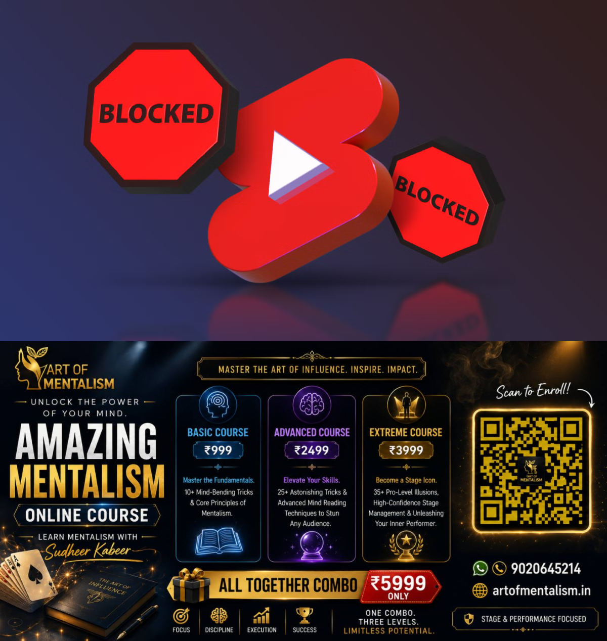 newskerala.net_1793416086_3d-youtube-shorts-logo-surrounded-by-red-blocked-signs-on-a-dark-background