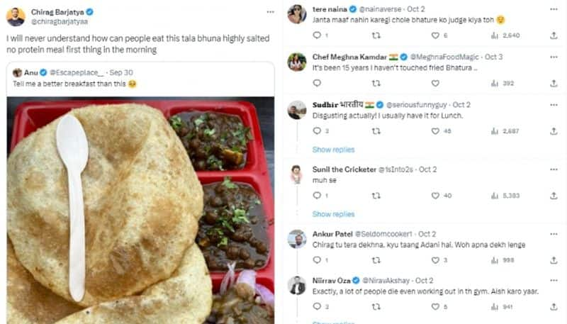 fitness influencer suggests to not have chole bhature regularly hyp