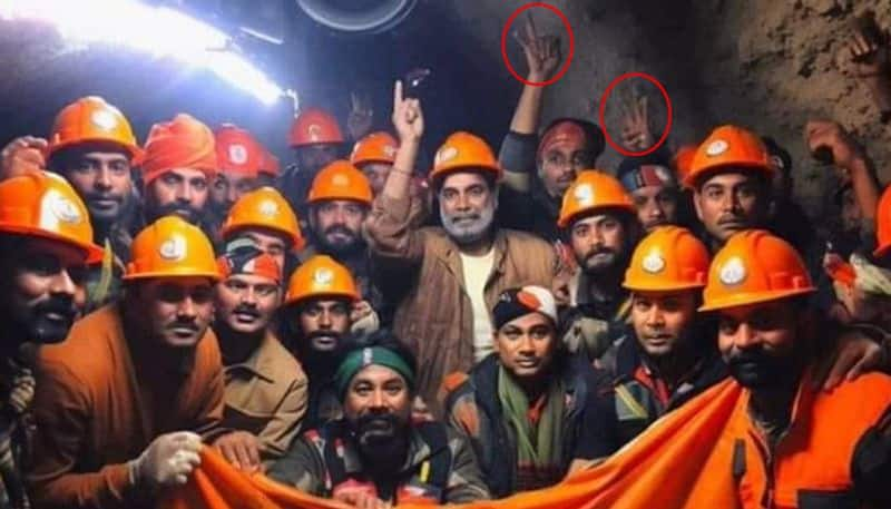 Photo of rescue team celebrating the success of the Uttarakhand tunnel rescue operation is AI here is the fact check